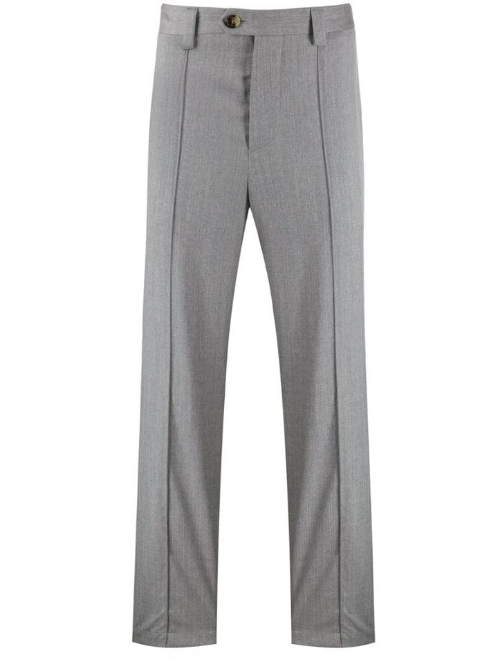 Brunello Cucinelli Straight-leg Tailored Trousers - Neutrals