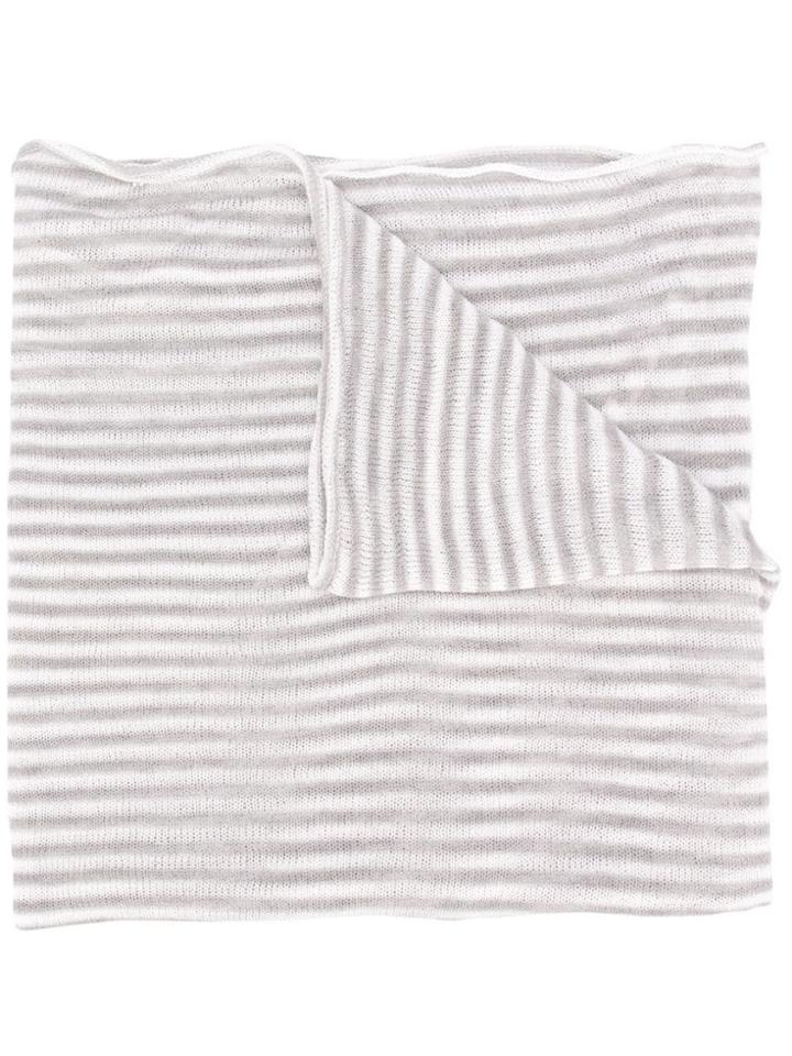 Ma'ry'ya Striped Scarf - White