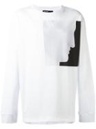 Raf Simons Profile Print T-shirt, Men's, Size: Xs, White, Cotton