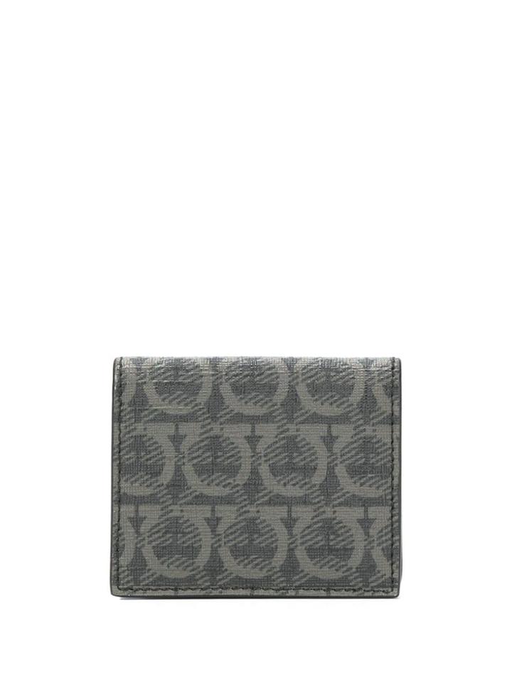 Salvatore Ferragamo Printed Logo Wallet - Black