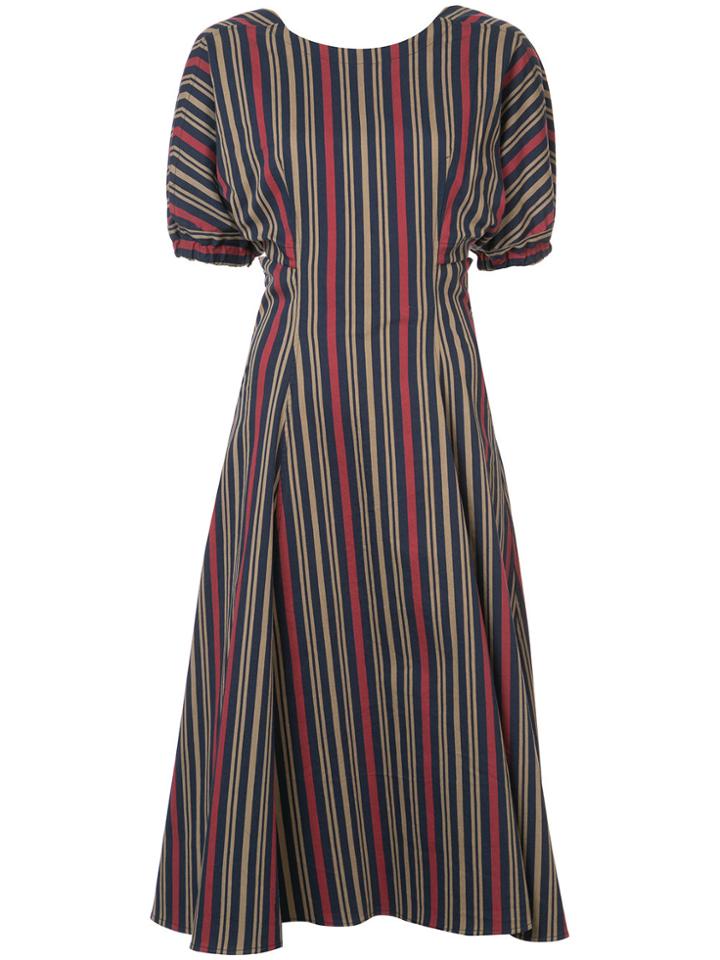 Tome Open Back Midi Dress - Multicolour