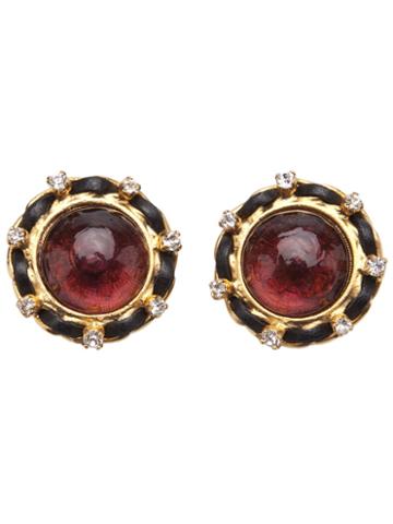 Chanel Vintage Chanel Purple Earring