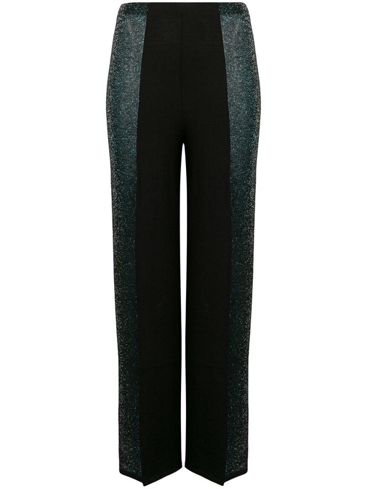 Circus Hotel Panel Straight Trousers - Black