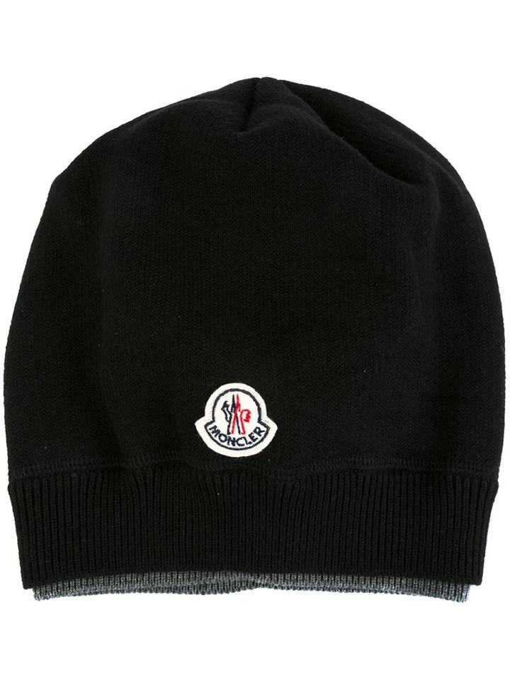 Moncler Logo Plaque Beanie
