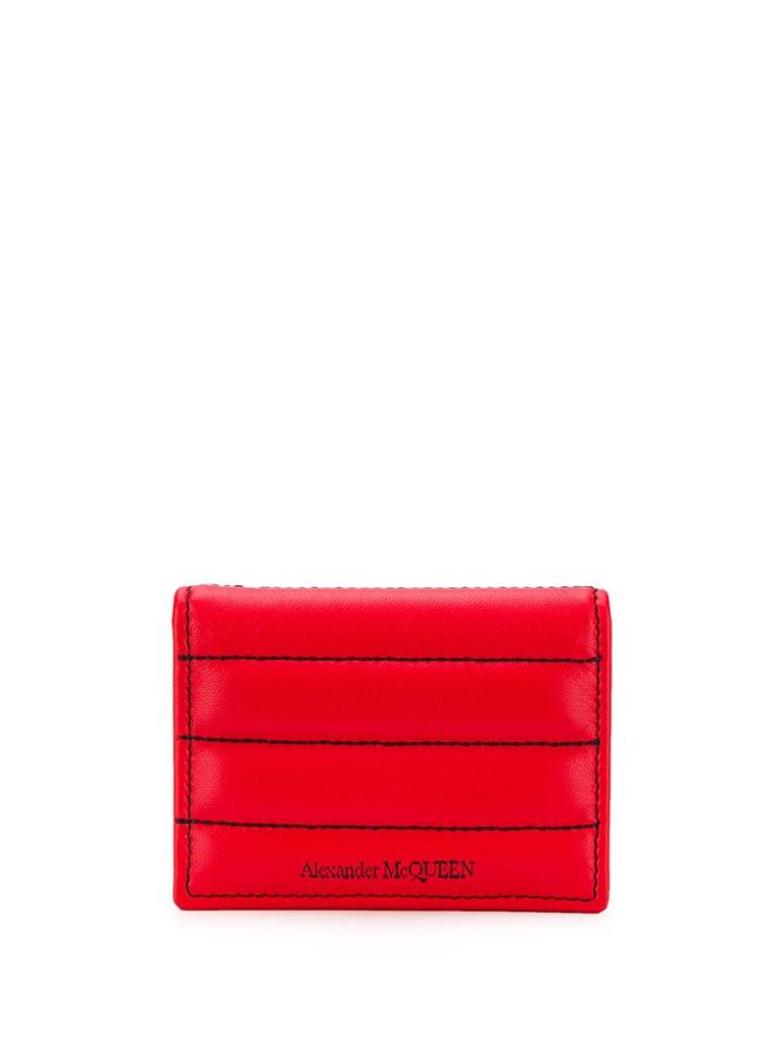 Alexander Mcqueen Embroidered Card Case
