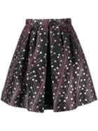 Marco De Vincenzo Floral Mini Skirt - Black