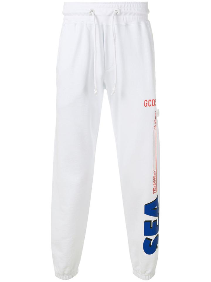 Gcds Drawstring Track Trousers - White