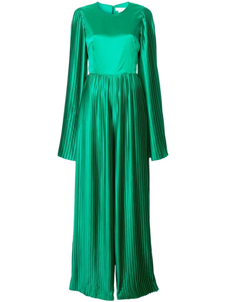 Semsem Pleated Jumpsuit - Green