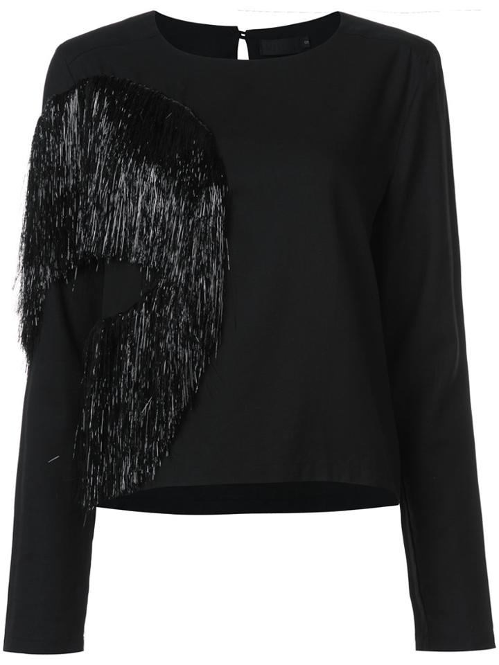 Maki Oh Frayed Blouse - Black