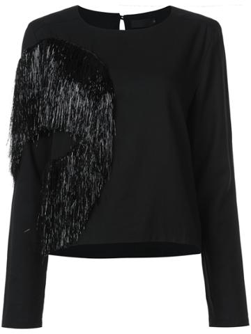Maki Oh Frayed Blouse - Black