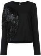 Maki Oh Frayed Blouse - Black