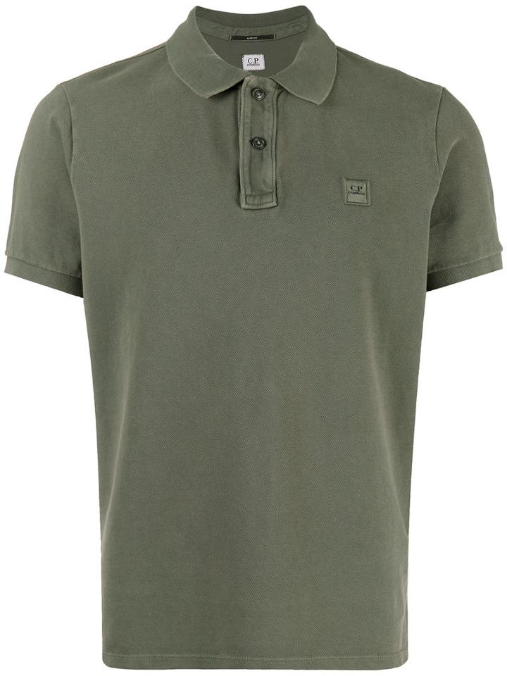 Cp Company - Slim-fit Polo Shirt - Men - Cotton - Xxl, Green, Cotton