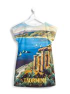 Dolce & Gabbana Kids 'taormina' Print T-shirt Dress, Girl's, Size: 8 Yrs, White