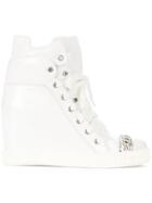 Casadei Chain Embellished Boots - White