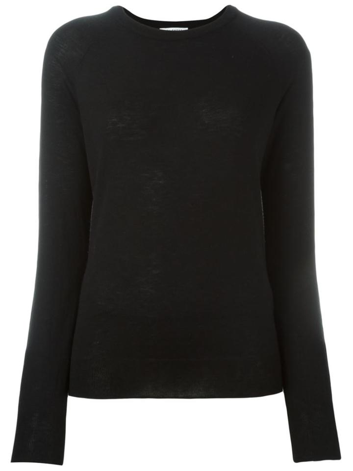 Equipment Hem Detail Sweatshirt, Women's, Size: Small, Black, Polyester/cashmere/wool