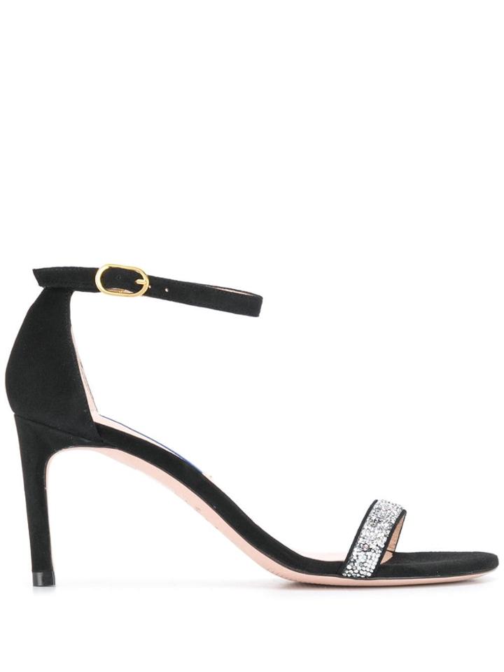 Stuart Weitzman Naked Straight Sandals - Black