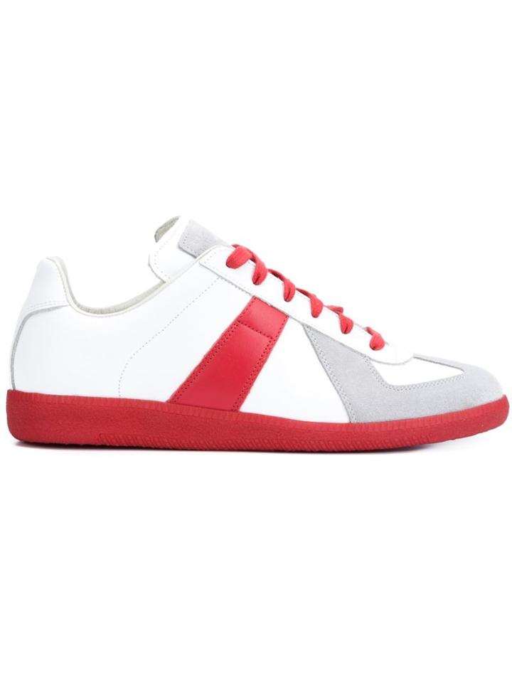 Maison Margiela Panelled Lace-up Sneakers