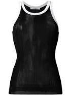 Givenchy Ribbed Knit Vest Top - Black