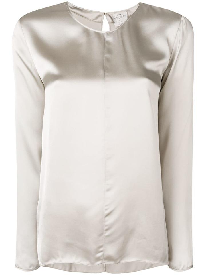 Forte Forte Plain Blouse - Nude & Neutrals
