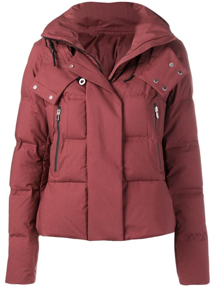 Peuterey Hooded Down Jacket - Red