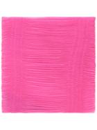 Pleated Scarf - Women - Polyester - One Size, Pink/purple, Polyester, Armani Collezioni