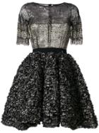 Amen Textured Lace Dress - Black