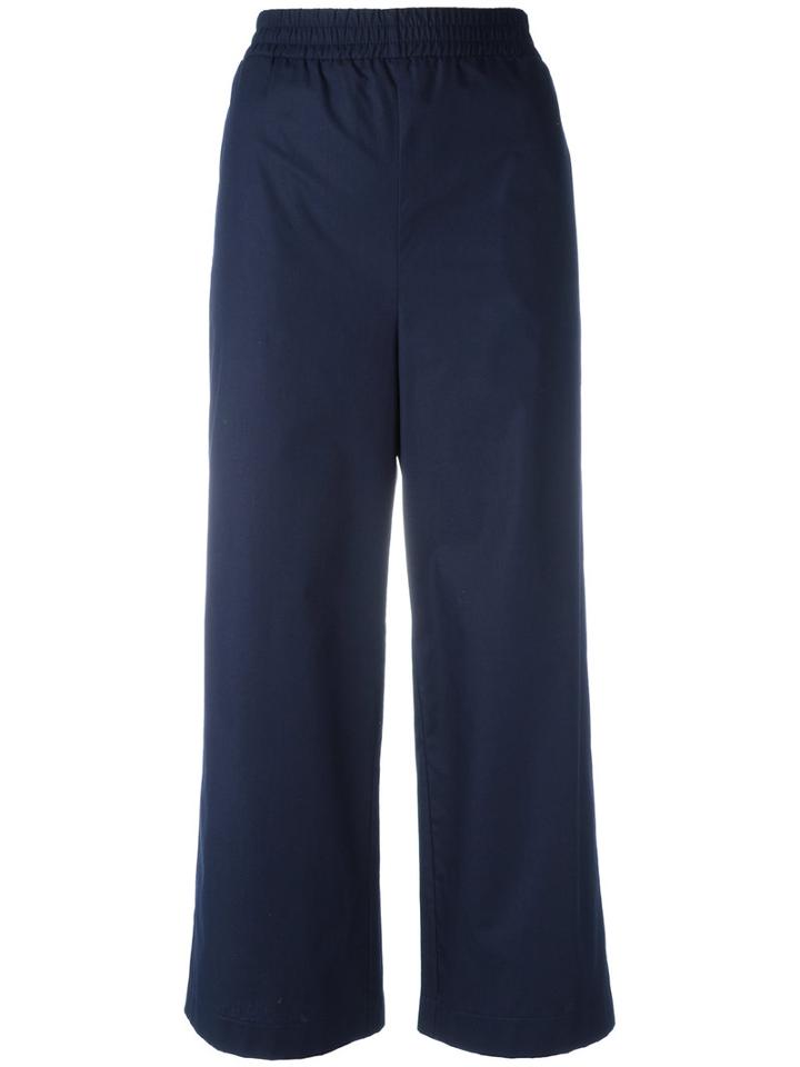 I'm Isola Marras Cropped Trousers, Women's, Size: 44, Blue, Cotton