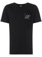 Àlg Chest Print T-shirt - Black