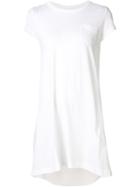 Sacai High Low Dress, Women's, Size: 3, White, Cotton/polyester/cupro