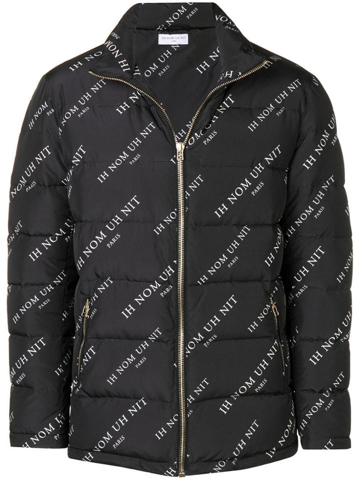 Ih Nom Uh Nit Logo Printed Padded Jacket - Black