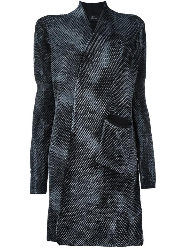 Lost & Found Ria Dunn Woven Cardi-coat, Women's, Size: Small, Grey, Cotton