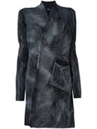 Lost & Found Ria Dunn Woven Cardi-coat, Women's, Size: Small, Grey, Cotton