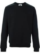 Les Hommes Urban Quilted Detailing Sweatshirt, Men's, Size: Medium, Black, Cotton