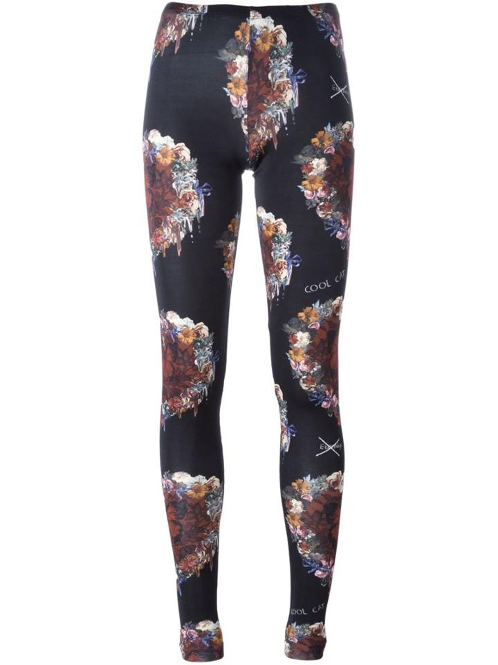 Philipp Plein Floral Print Leggings
