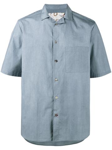 By Walid John Bowling Shirt - Blue