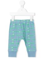 Crocodile Print Joggers - Kids - Cotton - 9 Mth, Blue, Stella Mccartney Kids