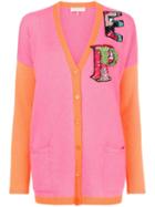 Emilio Pucci Colour-block Logo Cardigan - Pink