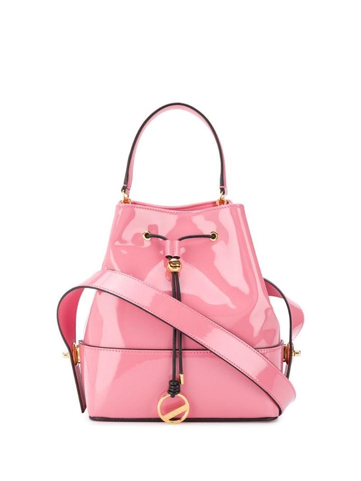 Emilio Pucci Pink Patent Leather Bonita Bucket Bag