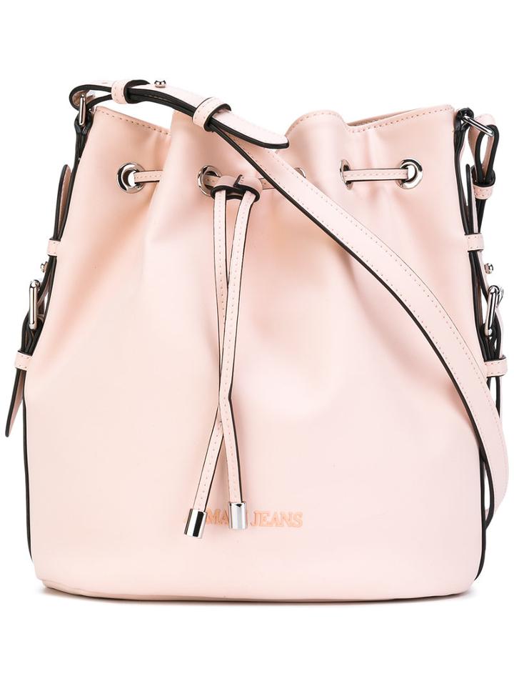 Armani Jeans - Bucket Shoulder Bag - Women - Polyester/polyurethane - One Size, Pink/purple, Polyester/polyurethane
