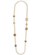 Chanel Pre-owned 2008 Medallion Charm Necklace - Gold