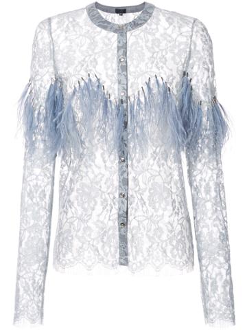 Maki Oh Lace Feather Blouse - Grey