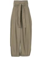 Issey Miyake Men Loose Fit Trousers - Green
