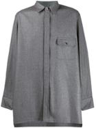 Fumito Ganryu Chest Pocket Oversized Shirt - Grey