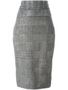 Ermanno Scervino Pencil Mid-length Skirt, Women's, Size: 40, Black, Linen/flax/resin/virgin Wool/glass