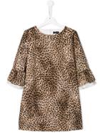 Monnalisa Leopard Print Dress - Brown