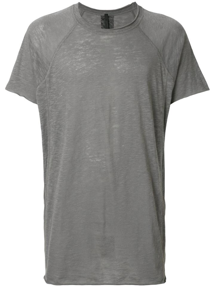 Barbara I Gongini Tape Detail T-shirt - Grey
