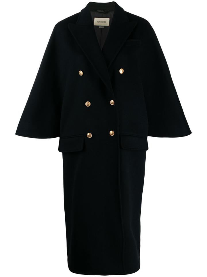 Gucci Double-breasted Peacoat - Black