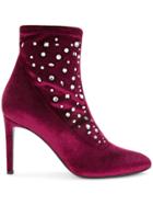 Giuseppe Zanotti Design Dazzling Celeste Booties - Pink & Purple