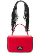Love Moschino Fringe Strap Shoulder Bag - Red