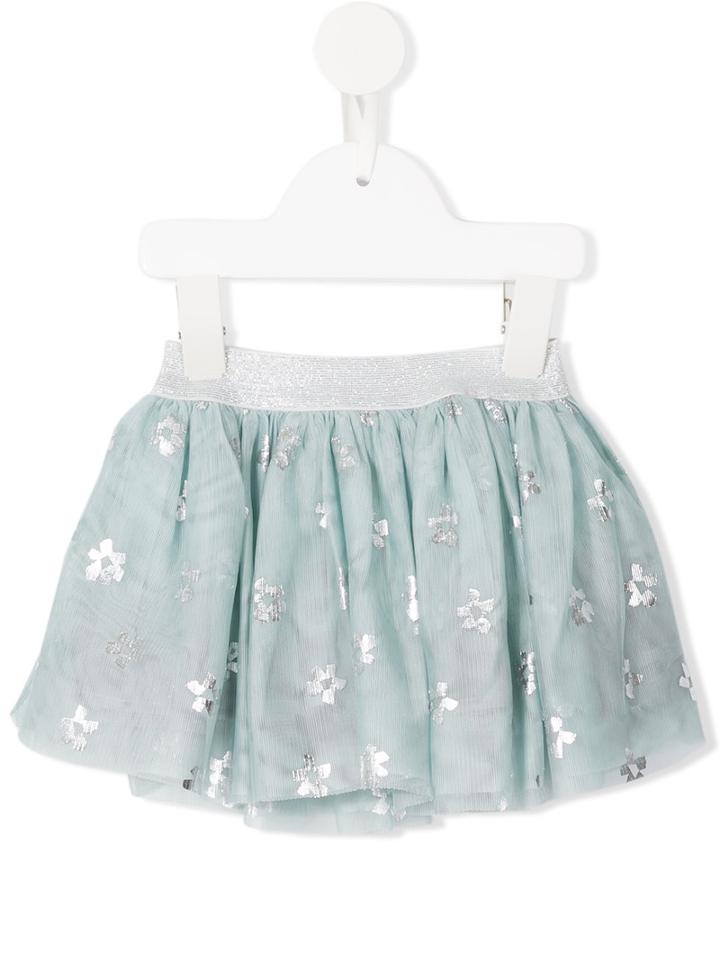 Stella Mccartney Kids - Floral Print Honey Skirt - Kids - Cotton/polyester - 24 Mth, Toddler Girl's, Blue